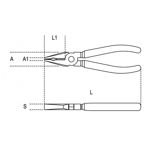 Pinza universale a grande effetto Beta finitura industriale 200mm