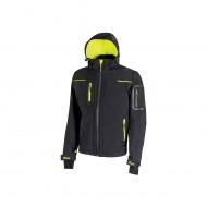 Giacca softshell da lavoro U-Power Space Black Carbon