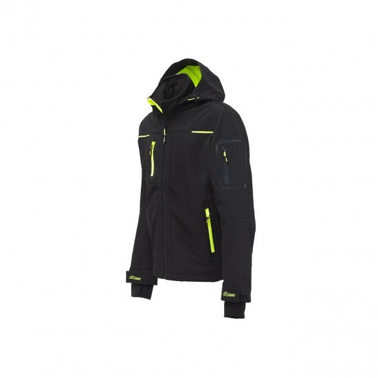 Giacca softshell da lavoro U-Power Space Black Carbon