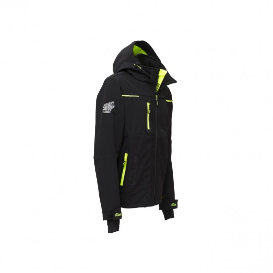 Giacca softshell da lavoro U-Power Space Black Carbon